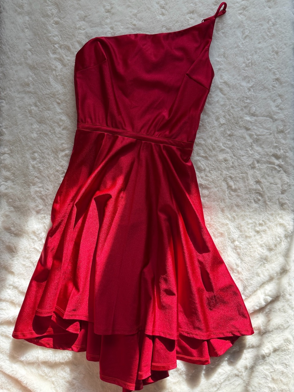 City Studio One-Shoulder Scarlet Dress
